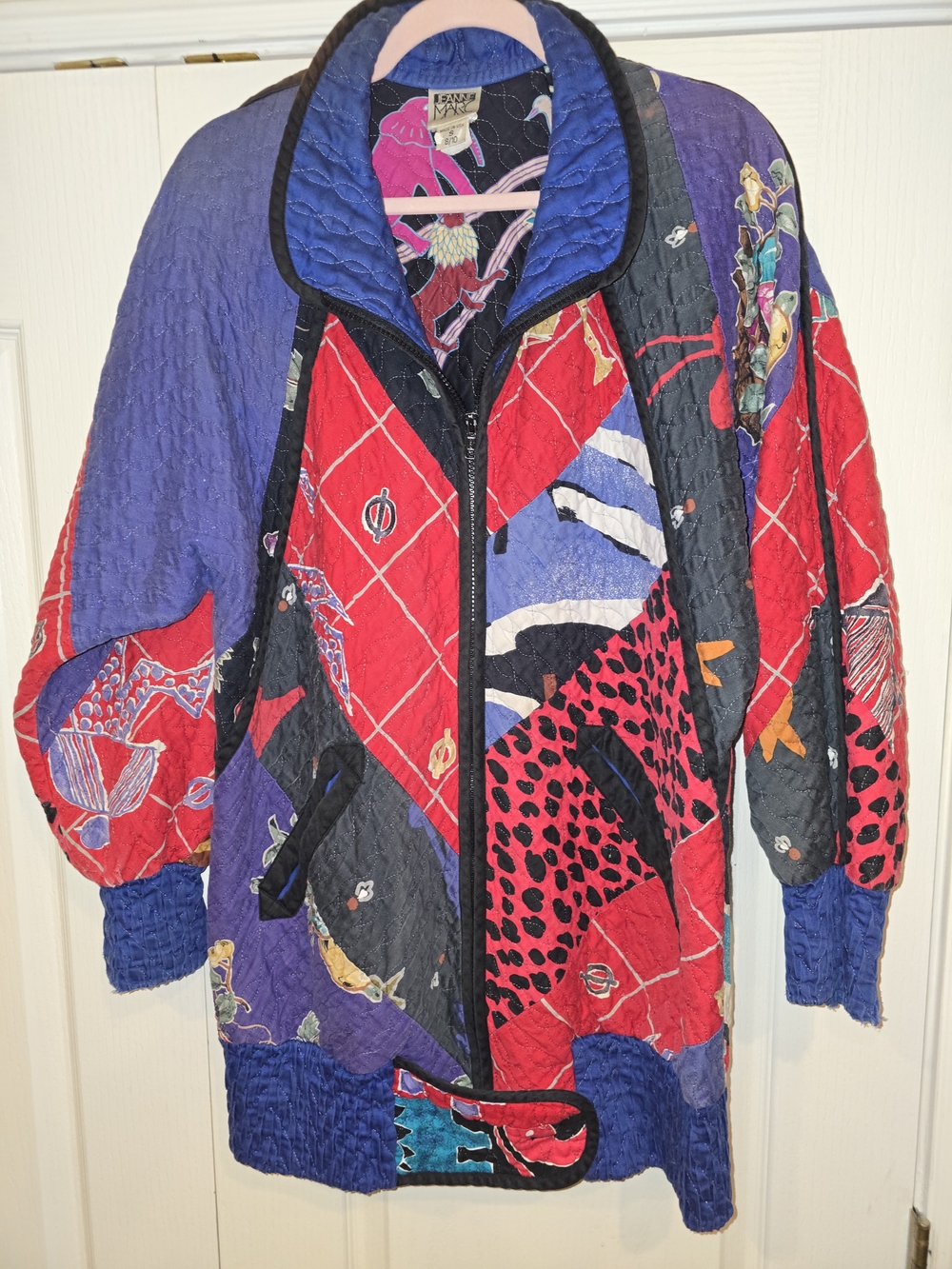 VINTAGE 1980's -90's Jeanne -Marc Quilted Jacket.